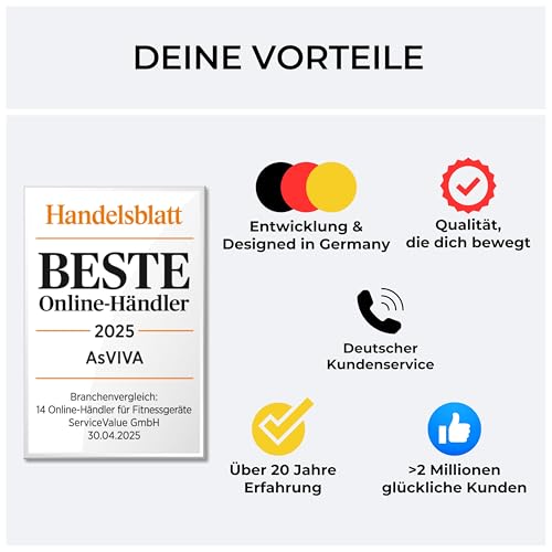 AsVIVA T16 Profi Laufband, 18km/h, 4PS, 18% Steigung, klappbar, Bluetooth-App, bis 150kg, ideal für Cardio, Fitness & Training zuhause