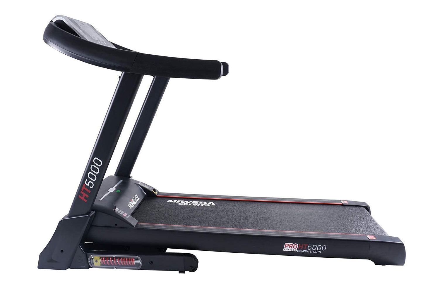 Miweba HT5000 Laufband, 7PS, 18km/h, 15% Steigung, bis 150kg, klappbar, große Lauffläche, 12 Programme, App, Heimtrainer