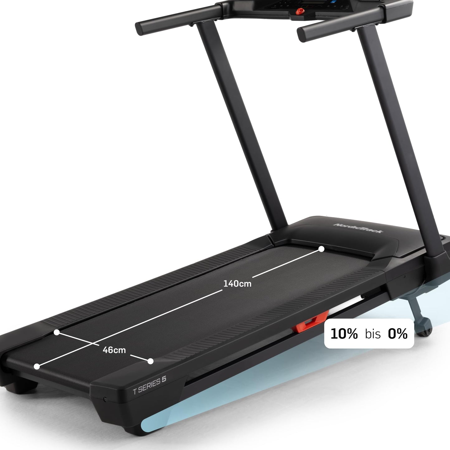 NordicTrack T-Serie Laufband für Zuhause, mit Steigung, Bluetooth, bis 136kg Benutzergewicht – ideal für Fitness & Training daheim
