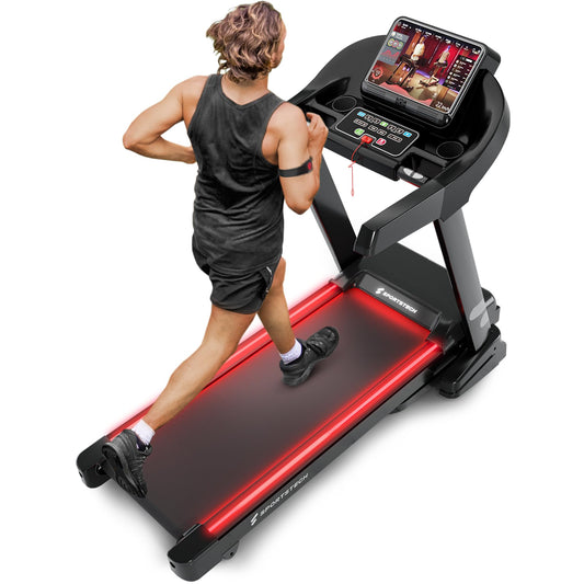Sportstech F37s Laufband für Zuhause, 7PS, 20km/h, klappbar, Steigung, bis 150kg, APP, große Lauffläche, TÜV-geprüfte Qualitätsmarke
